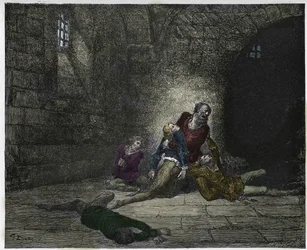 Inferno, Canto 33: Gaddo dies before his father